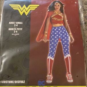 DC Superhero Wonder Woman Adult Costume - Red, White, Blue, Gold